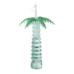 Drinkfles palmboom - groen - 500 ml