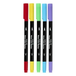 Dual waterverf kwast - set van 5