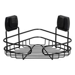 Easy lock doucherekje hoek - zwart - 21.5x21.5x10 cm
