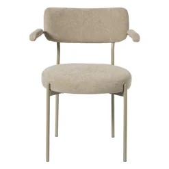 Eetkamerstoel Elvis - beige - 79x57x52 cm