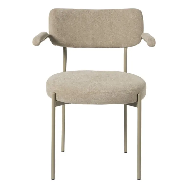 Eetkamerstoel Elvis - beige - 79x57x52 cm