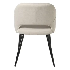 Eetkamerstoel Leonardo met armleuning - beige - 81x62.5x56 cm