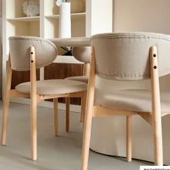 Eetkamerstoel Niki - wit - 78x55x54 cm