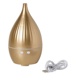 Elektrische diffuser - goudkleurig - ø9.5x17 cm