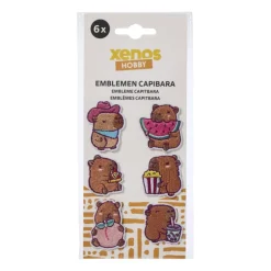 Emblemen capibara - set van 6