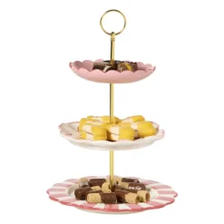 Etagère bloem - 3-laags - 34.5 cm