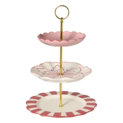 Etagère bloem - 3-laags - 34.5 cm