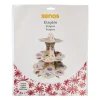 Etagère papier 3-laags - multikleur - 32 cm