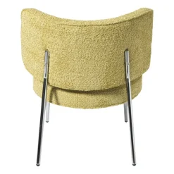 Fauteuil Amber - geel/zilverkleurig - 71.5x63x70.5 cm