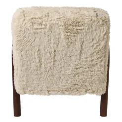 Fauteuil beatle - beige/bruin - 80x78x70 cm