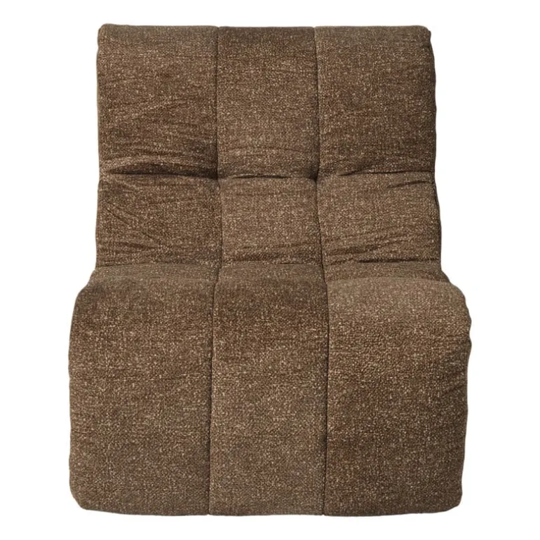 Fauteuil chenille chunk - bruin - 87x72x66 cm