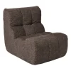 Fauteuil chenille chunk - donkerbruin - 87x72x66 cm