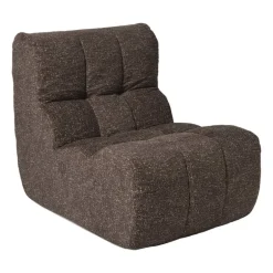 Fauteuil chenille chunk - donkerbruin - 87x72x66 cm