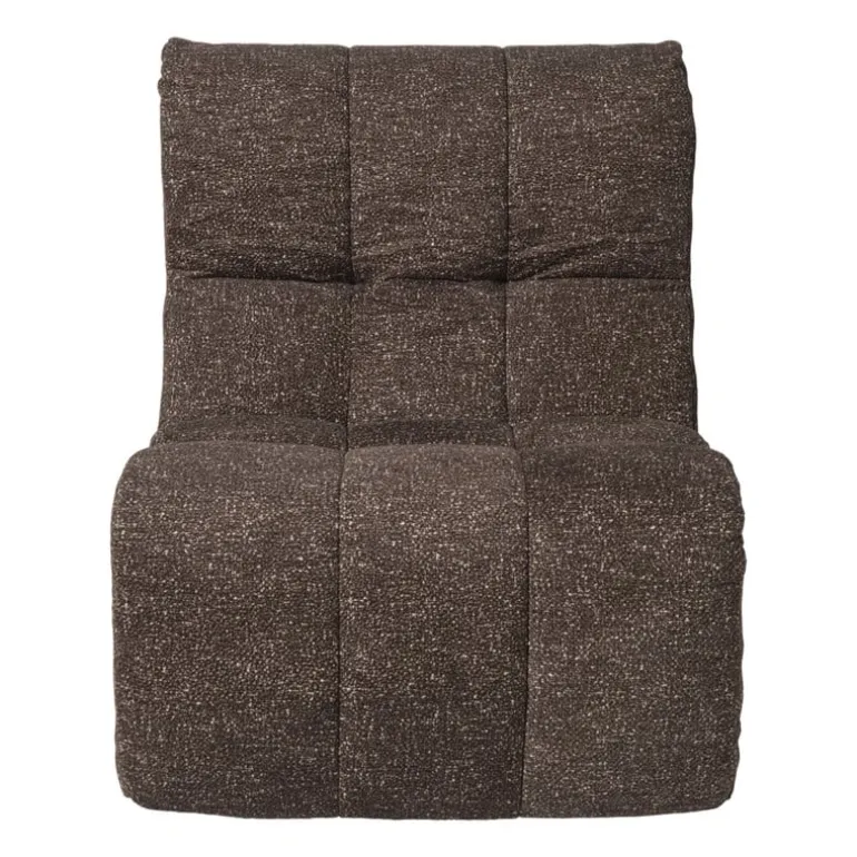 Fauteuil chenille chunk - donkerbruin - 87x72x66 cm