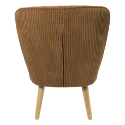 Fauteuil Didi corduroy - bruin - 77x60x69 cm
