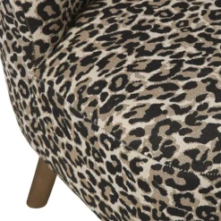Fauteuil luipaard - bruin - 69x66x56 cm