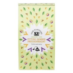 Fine flavours groene thee - pittige gember & passievrucht - 15 piramide zakjes