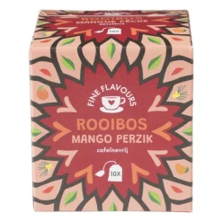 Fine flavours rooibos thee - mango perzik - 10 zakjes