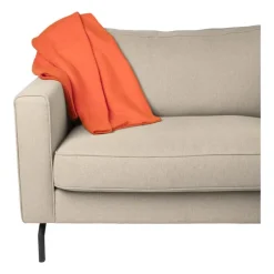 Fleece deken - oranje - 160x130 cm
