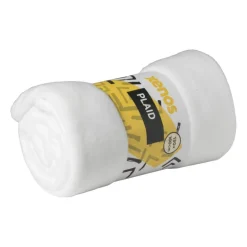 Fleece deken - wit - 160x130 cm