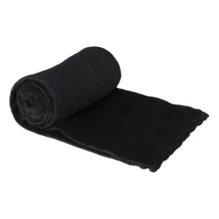Fleece deken - zwart - 200x150 cm