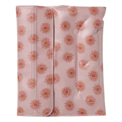 Fles koeler zonnetjes - oranje/roze - 34.5x17.5 cm