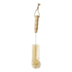 Flessenborstel bamboe - bruin - ø4.5x31 cm