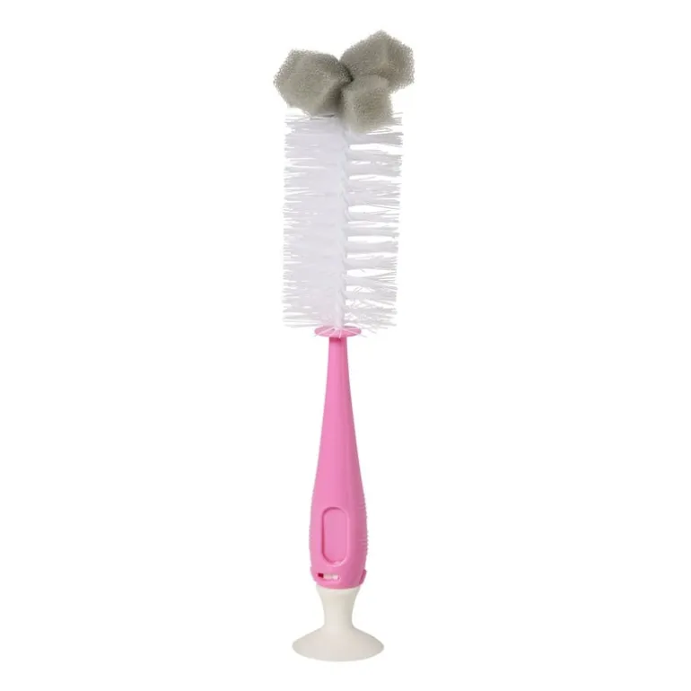 Flessenborstel met spons - 18x6x6 cm - diverse varianten