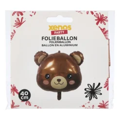 Folieballon beer - bruin - 40 cm