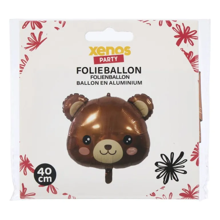 Folieballon beer - bruin - 40 cm
