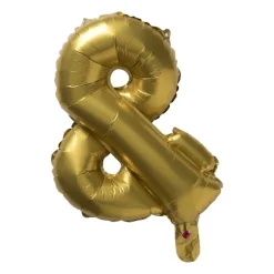 Folieballon & - goudkleurig - 40 cm
