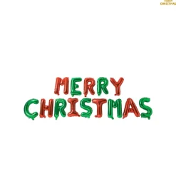 Folieballonnen merry christmas - 45 cm - diverse varianten