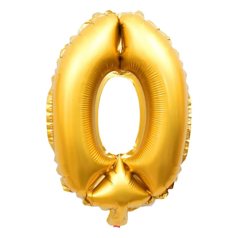Folie ballon XL - cijfer 0 - 60 cm