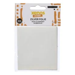 Folie - zilverkleurig - 8x8.5 cm