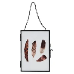 Fotokader aan ketting - zwart - 13x18 cm
