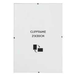 Fotokader clip frame - glas - 21x30 cm