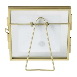 Fotokader mini - goudkleurig - 10x10 cm