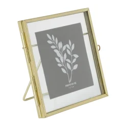 Fotokader mini - goudkleurig - 10x10 cm