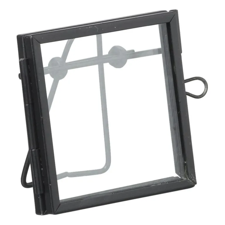 Fotokader mini - zwart - 6x6 cm