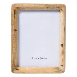 Fotolijst hout - bruin - 15x20 cm