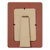 Fotolijstje streep lovely - bruin/rood - 10x15 cm