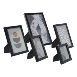 Fotolijstjes - zwart - set van 5