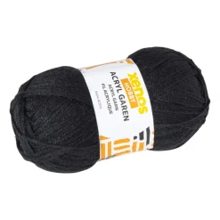 Garen acryl - zwart - 100 gram - 240 meter