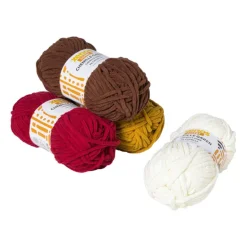 Garen chenille - geel - 100 gram - 60 meter