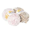 Garen fluffy - beige/roze - 100 gram - 60 meter