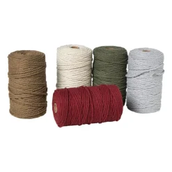Garen macramé - bordeauxrood - 500 gram - 100 meter