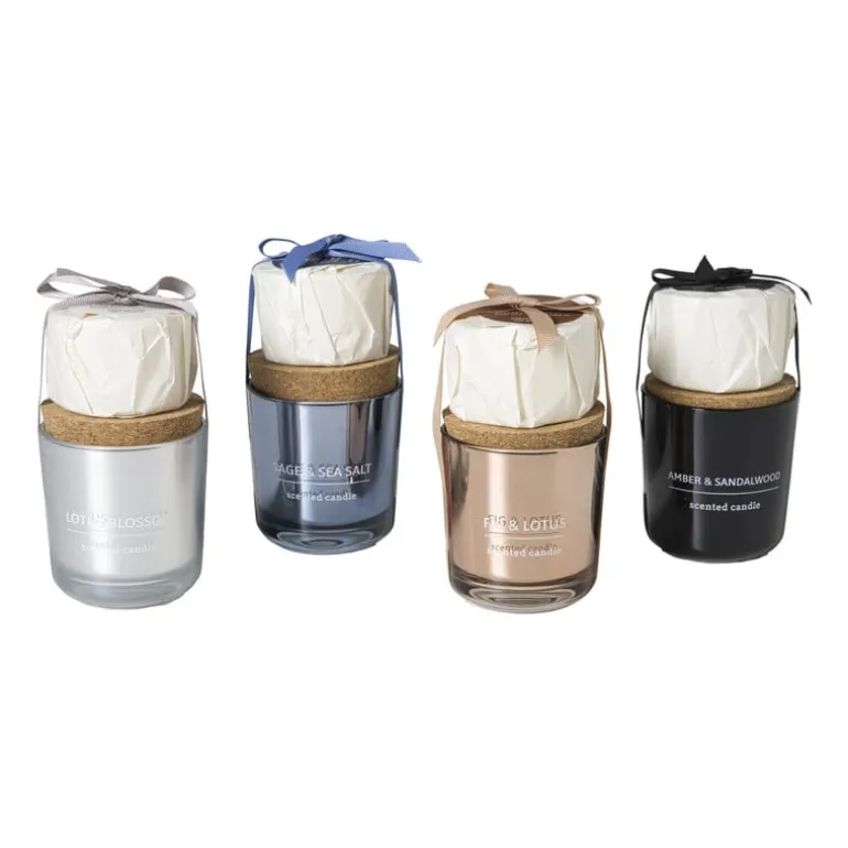 Geurkaars met refill - lotus