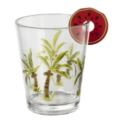 Glasmarkers fruit - set van 6