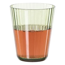 Glas streep - groen - 300 ml