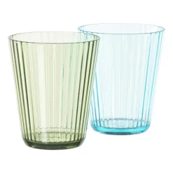 Glas streep - groen - 300 ml